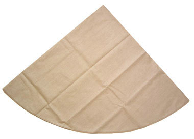 Coated Linen Round Tablecloth (Linen. natural) - Click Image to Close